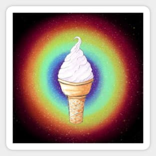 Rainbow ice cream Sticker